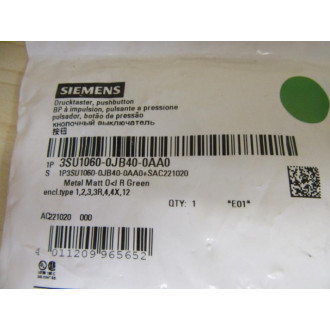 Siemens 3SU10600JB400AA0 Push Button Switch