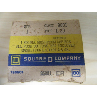 Square DSchneider 9001 L-20 Push Pull Switch Knob