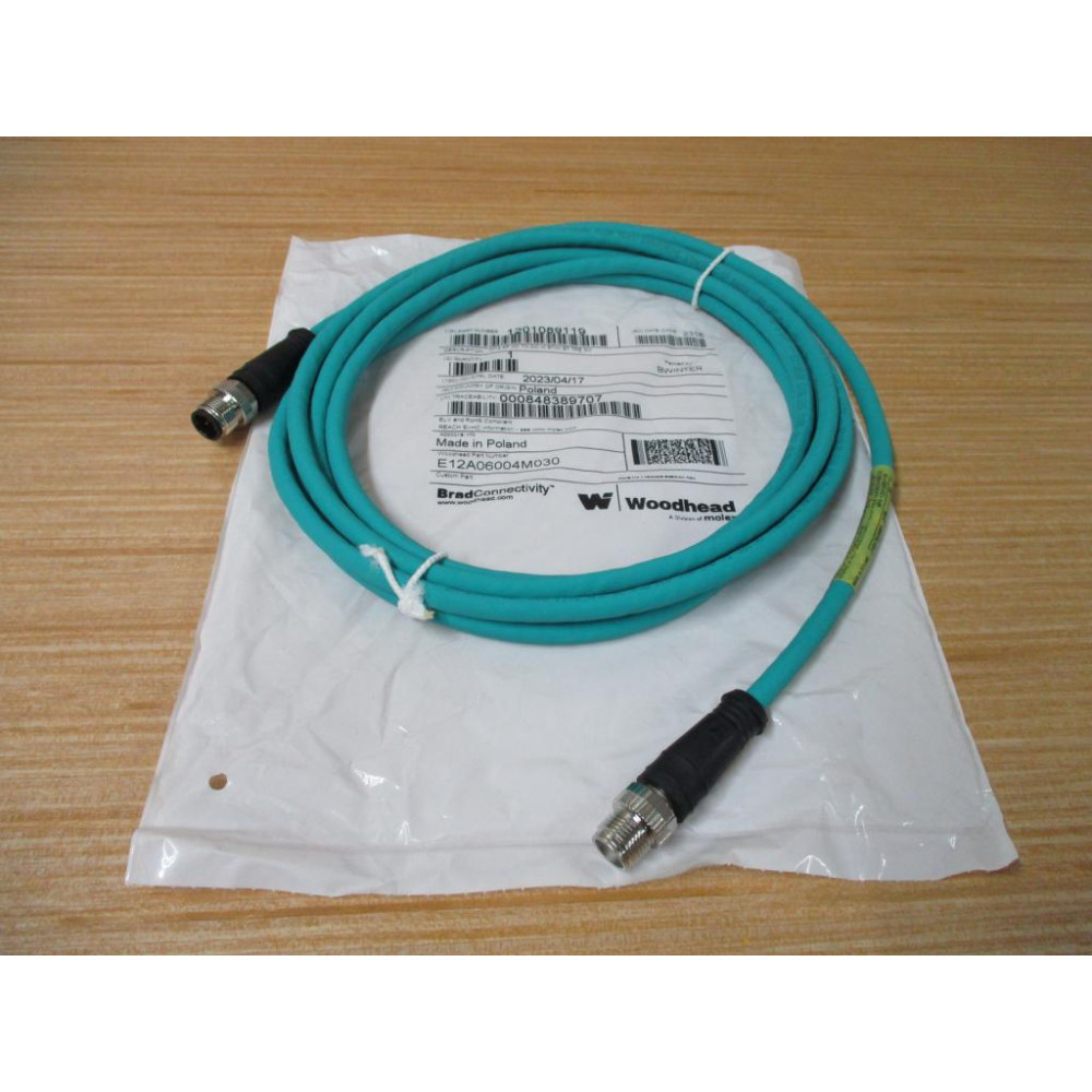 Woodhead E12A06004M030 Molex Cordset Brad Connectivity 1201089119
