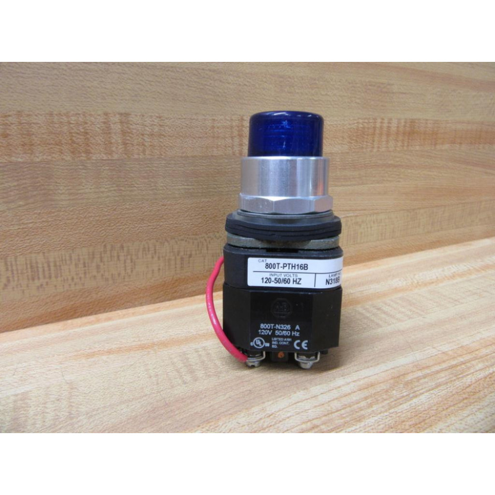Allen Bradley 800T-PTH16B Push-To-Test Button - New No Box