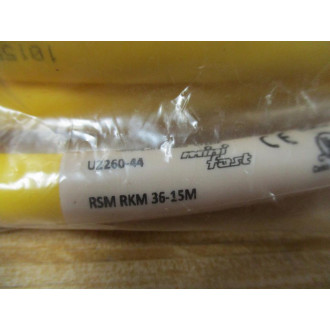 Turck RSM RKM 36-15M MiniFast Cordset U2260-44