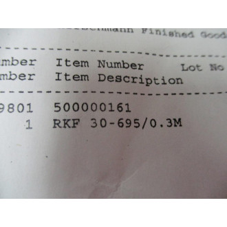 Belden Lumberg RKF 30-6950.3M Receptacle RKF3069503M - New No Box