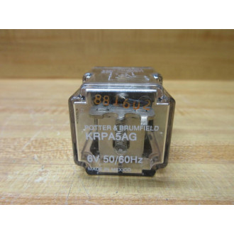 Potter & Brumfield KRPA-5AG-6V AC Relay KRPA-5AG-6