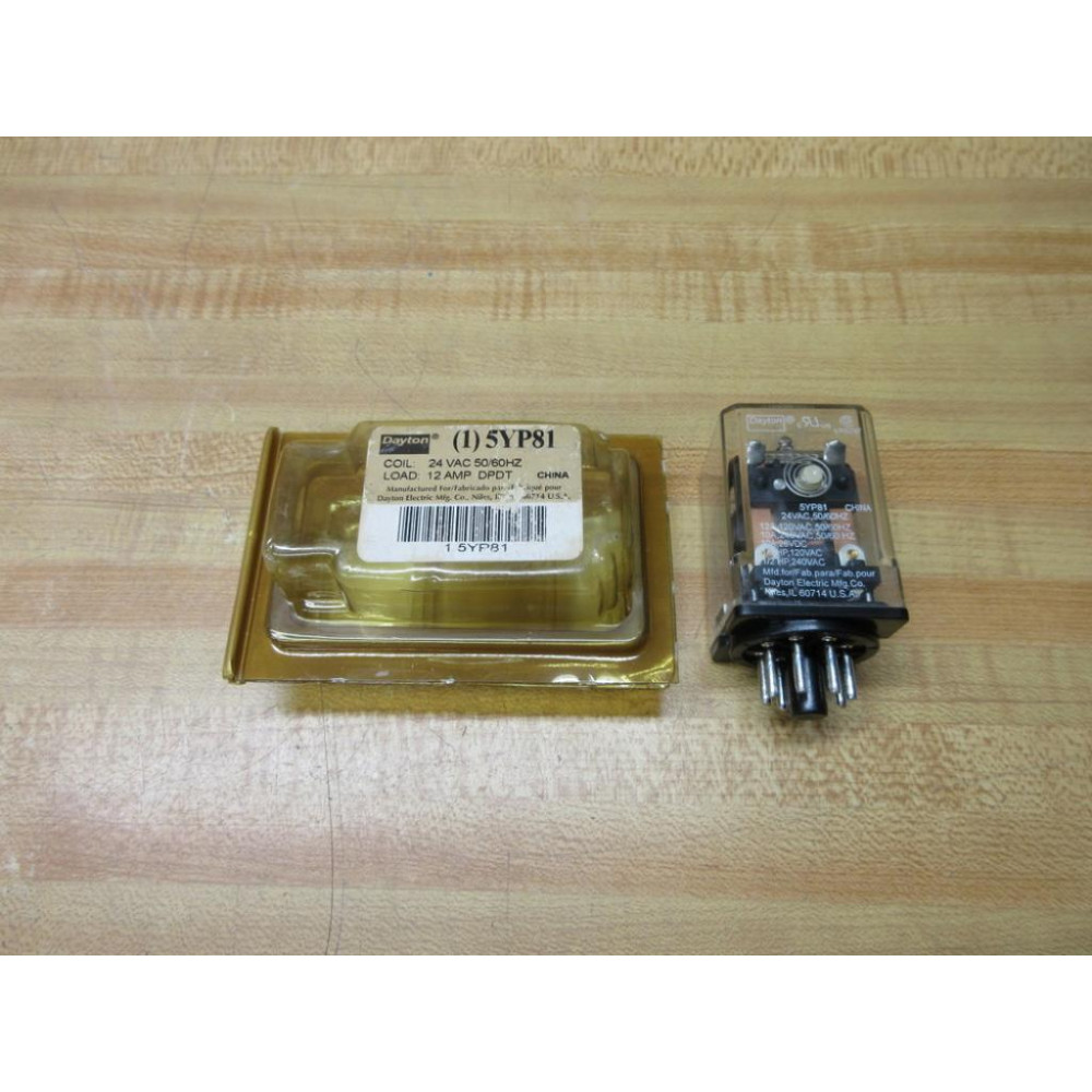 Dayton 5YP81 24V AC Relay 5YP81