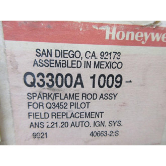 Armstrong Air Conditioning 40663-002 Honeywell Sensor & Electrode Q3300A 1009