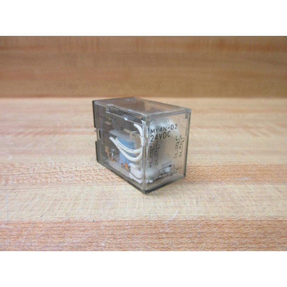 Omron MY4N-D2-24V DC Relay MY4N-D2-24VDC . - Used