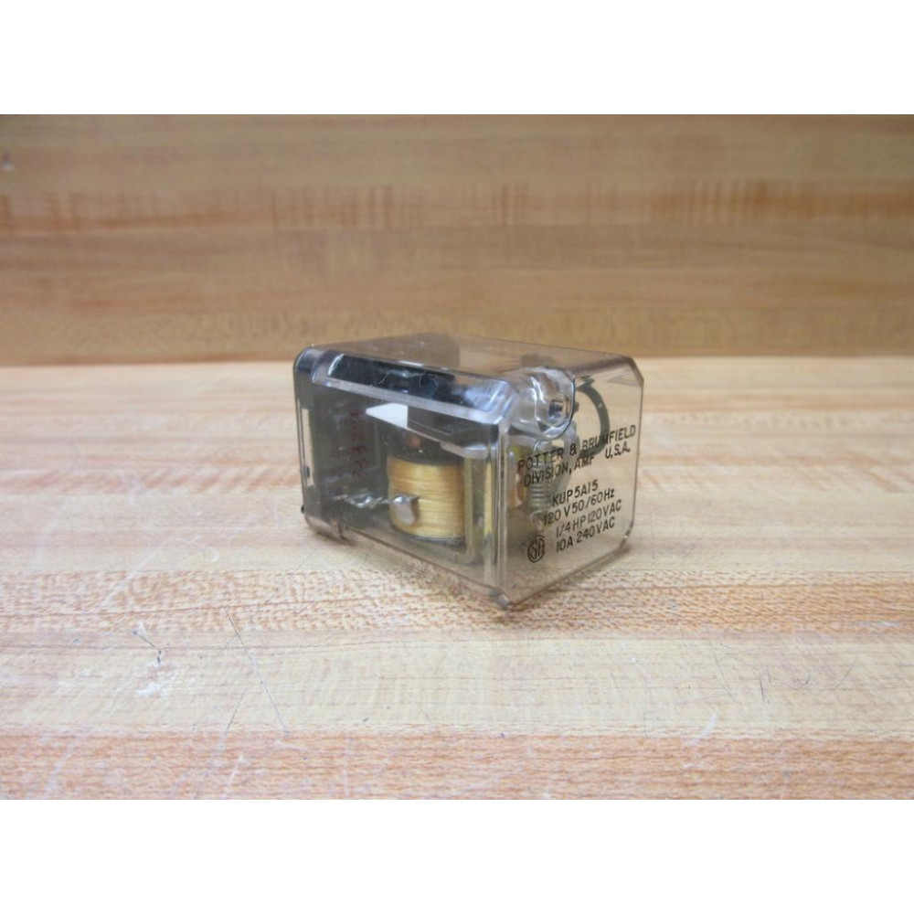 Potter & Brumfield KUP-5A15-120V AC Relay KUP-5A15-120 14HP - New No Box