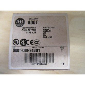 Allen Bradley 800T-QBH24BD1 Illum. Push Button