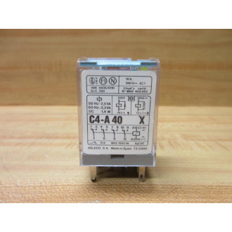Releco C4-A40X24V AC Turck Relay C4A40X024VAC - Used