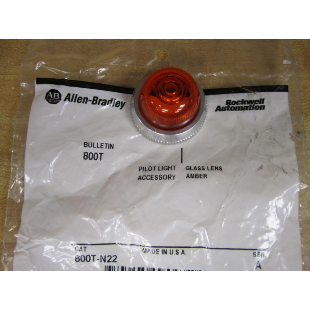 Allen Bradley 800T-N22 Pilot Light Amber