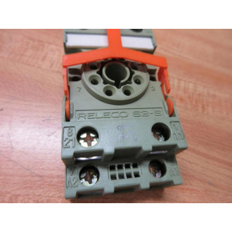Releco S2-S Turck Relay Socket S2S Green WClip (Pack of 2) - Used