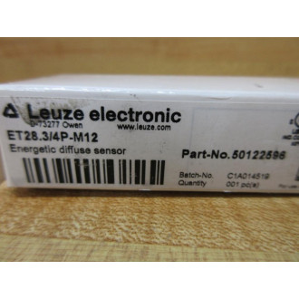 Leuze Electronic ET28.34P-M12 Energetic Diffuse Sensor 50122596