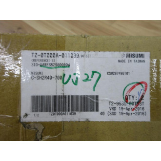 Misumi C-SH2R40-700 Linear Guide Assembly C-SHR40