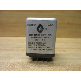 The Hart MFG. W115A3-008 Relay W115A3008 - Used