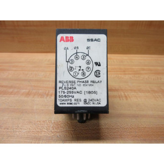 Asea Brown Boveri PLS240A SSAC ABB Reverse Phase Relay - Used