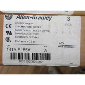 Allen Bradley 141A-B155A Copper Busbar 141AB155A (Pack of 3)