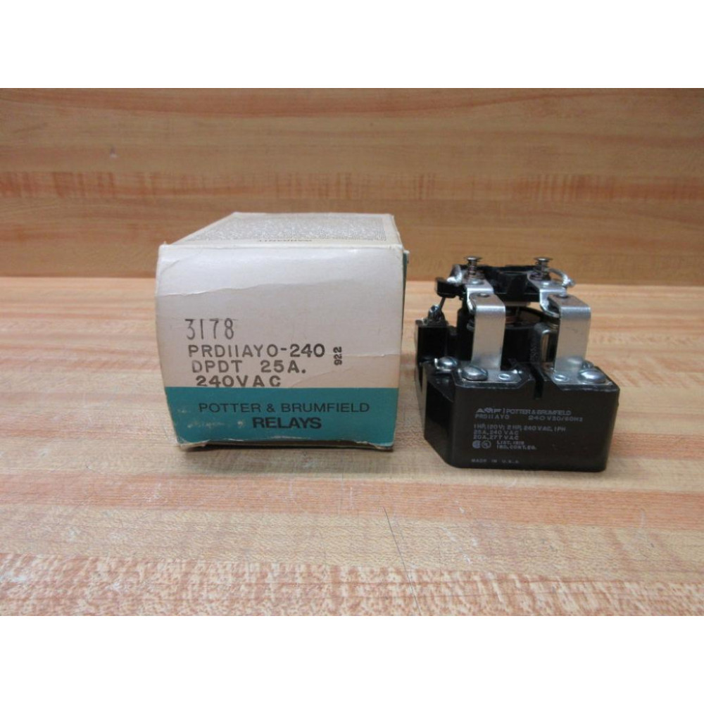 Potter & Brumfield PRD-11AY0-240V AC Power Relay PRD-11AYO-240