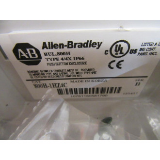 Allen Bradley 800H-1HZ4C Button Enclosure - Used