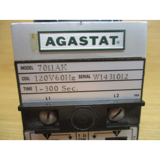 Agastat 7011AK Time Delay Relay - Used