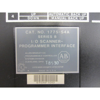 Allen Bradley 1775-S4A Scanner Interface 1775S4A - Used
