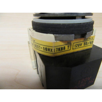 Allen Bradley 800T-16HX17KB6 Selector Switch WStd. Green Knob - Used