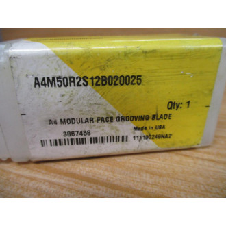 Kennametal A4M50R2S12B020025 Modular Face Grooving Blade A4