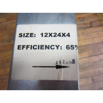 12X24X4 Pleated Air Filters 4lb Cartridge - New No Box
