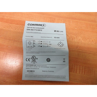 Contrinex DW-AS-713-M12 Inductive Proximity Sensor DWAS713M12