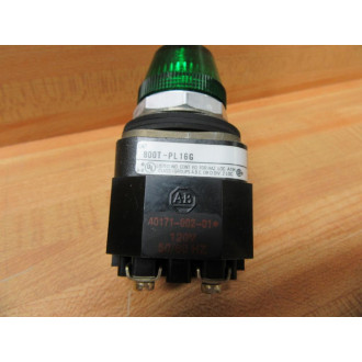 Allen Bradley 800T-PL16G Pilot Light 800TPL16G Green W40171-002-01 - New No Box
