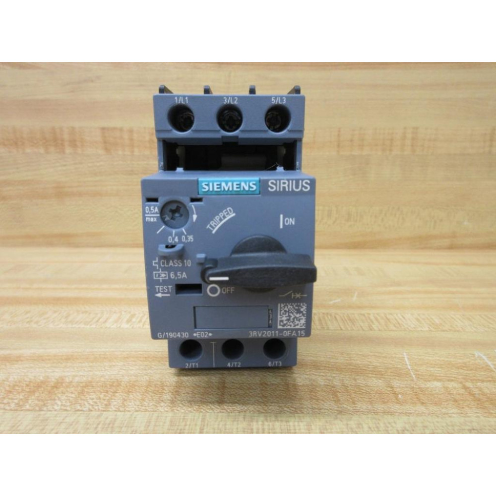 Siemens 3RV2011-0FA15 Sirius Circuit Breaker 3RV20110FA15 - New No Box