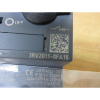 Siemens 3RV2011-0FA15 Sirius Circuit Breaker 3RV20110FA15 - New No Box