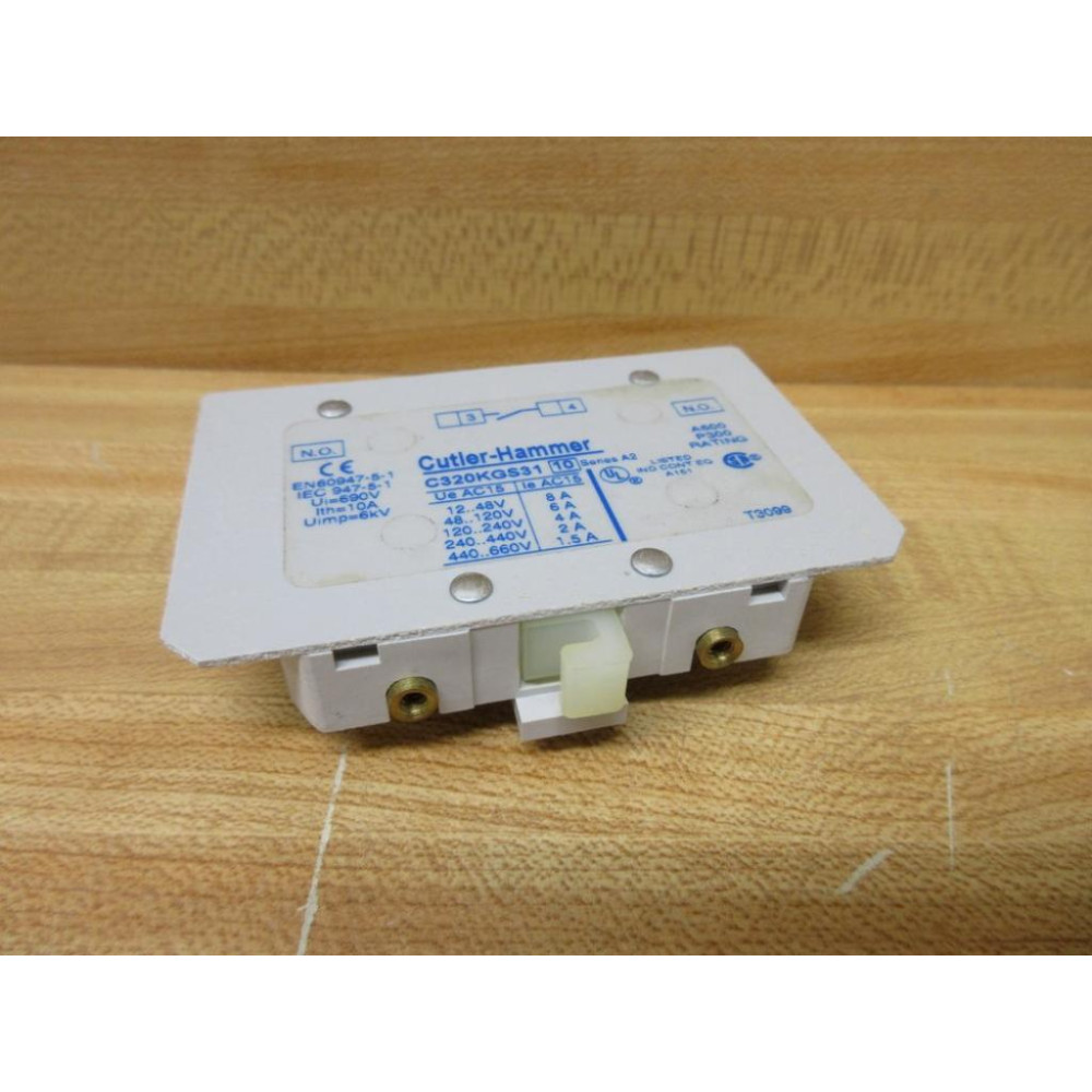 Cutler Hammer C320KGS31 Auxiliary Contact - New No Box