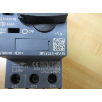Siemens 3RV2021-4PA15 Sirius Circuit Breaker 3RV20214PA15 - New No Box
