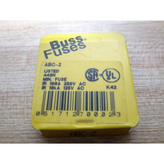 Buss ABC-2 Bussmann Fuse Cross Ref 6F039 Gray (Pack of 10)