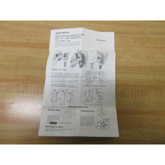 Micro Switch 1LS1 Honeywell Precision Limit Switch - New No Box