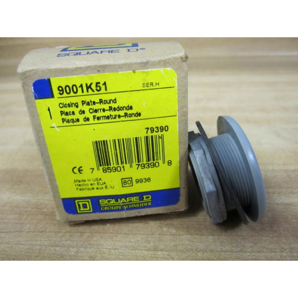 Square D 9001K51 Closing Plate-Round 79390