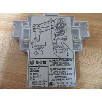 KlocknerMoeller NHi 10 Eaton Auxiliary Switch NHi10 - Used
