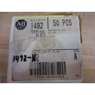 Allen Bradley 1492-N2 Retaining Clips 1492N2 (Pack of 100)