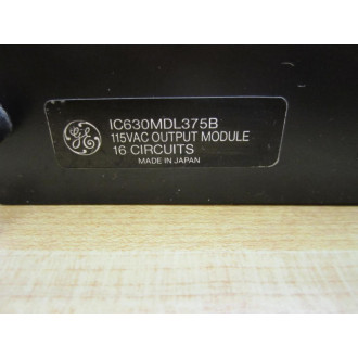 General Electric IC630MDL375 Output Module IC630MDL375B - New No Box