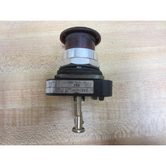 Allen Bradley 800T-FXTQ24-A5 Button 800T-FXTQ24A5 Red Series T - Used