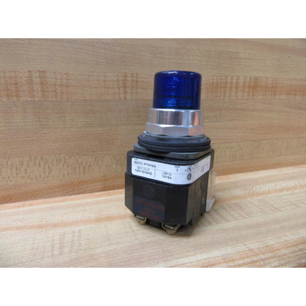 Allen Bradley 800TC-PTH16 Push-To-Test Button Blue 800TC-PTH16B - New No Box