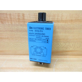 IDEC RTE-P11 Electronic Timer RTEP11 24V, Reversible Face Plate - Used