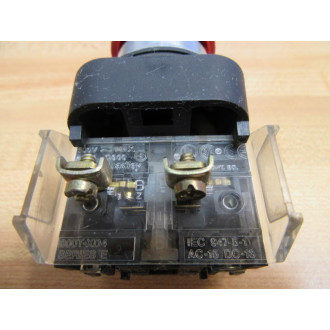 Allen Bradley 800T-FX6A5 Push-Pull Button Red (2) 800T-XD4 - Used