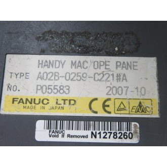 Fanuc A02B-0259-C221A Enclosure A02B0259C221A P05583 - Used