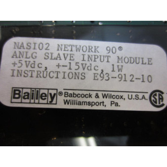 ABB Bailey NAS102 Network 90 Analog Slave Module NASI02 - Used