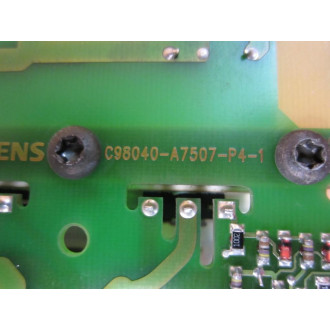 Siemens C98043-A7507-L4L41 Board C98040-A7507-P4-1 - Used