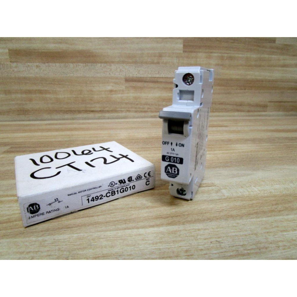 Allen Bradley 1492-CB1G010 1 Amp Breaker 1492CB1G010 Ser. C