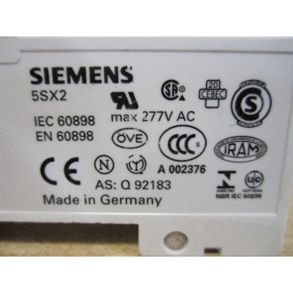 Siemens 5SX21-C10 10A Circuit Breaker 5SX21C10 - New No Box