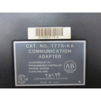 Allen Bradley 975195-01 Comm Adapter 97519501 1775-KA Rev B - Used