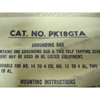 Square D PK18GTA Ground Bar 02642